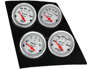 1968-1969 Camaro / Firebird or 1968-1974 Nova 4 Gauge Console Insert w/ Auto Meter Ultra-Lite Gauges