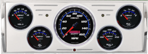 1940-1946 Chevy Truck Billet Aluminum Gauge Panel w/ Auto Meter Cobalt Gauges