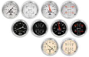 1947-1953 Chevy Truck Aluminum Adapter Rings Auto Meter Street Rod Series Gauges