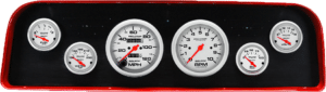 1960-1961 GMC Truck Billet Aluminum Gauge Panel w/ Ultra-Lite gauges