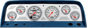 1964-1966 Chevy Truck Billet Aluminum Gauge Panel w/ Ultra-Lite gauges