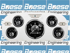 1935-1937 Ford Truck Billet Aluminum 5 Gauge Panel w/ Auto Meter Prestige Series