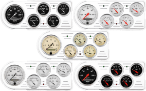 1948-1950 Ford Truck Aluminum Gauge Panel w/ AutoMeter Street Rod Series Gauges