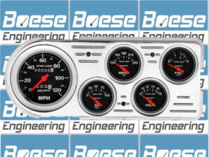 1948-1950 Ford Truck Aluminum Dash Insert w/ Sport-Comp Gauges