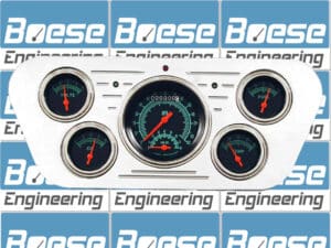 1953-1955 Ford Truck Billet Aluminum 5 Gauge Panel w/ Classic Instruments Gauges (Ultimate Speedometer)