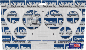 1953-1955 Ford Truck 6 Gauge Aluminum Gauge Panels