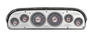 1957-1960 Ford Truck Billet Aluminum 6 Gauge Panel w/ Classic Instruments Gauges