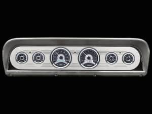 1967-1972 Ford Truck Billet Aluminum Gauge Panel w/ Dakota Digital VHX Black Alloy Gauges