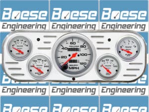 1937-1938 Chevy Car Aluminum Dash Insert w/ Ultra-Lite Gauges