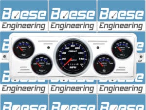 1939 Chevy Car Billet Aluminum Gauge Panel w/ Auto Meter Cobalt Gauges