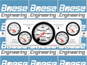1939 Chevy Car Billet Aluminum Gauge Panel w/ Auto Meter Phantom gauges