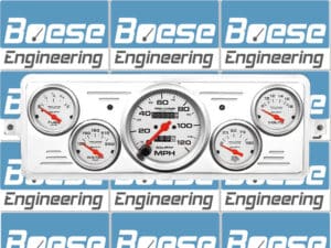 1939 Chevy Car Billet Aluminum Gauge Panel w/ Ultra-Lite gauges