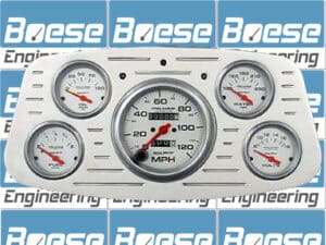 1933-1934 Ford Car Billet Aluminum Gauge Panel w/ Ultra-Lite gauges