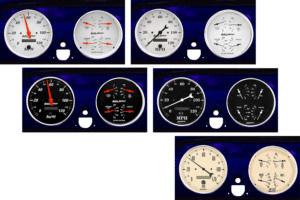 1951-1952 Chevy Car Billet Aluminum Adapter Rings AutoMeter Street Rod Series Gauges