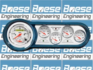 1953-1954 Chevy Car Billet Aluminum Gauge Panel w/ Auto Meter Street Rod Series Gauges (Speedo/Tach)