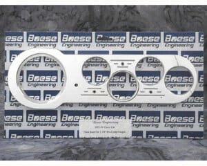 1953-1954 Chevy Car 5 gauge Billet Aluminum Gauge Panels