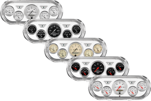 1962-1965 Chevy Nova Billet Aluminum Gauge Panel w/ Auto Meter Street Rod Series Gauges