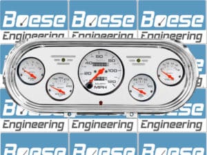 1962-1965 Chevy Nova Billet Aluminum Gauge Panel w/ Auto Meter Phantom Gauges