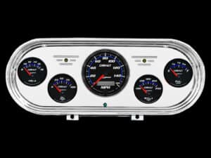 1962-1965 Chevy Nova Billet Aluminum Gauge Panel w/ Auto Meter Cobalt Gauges