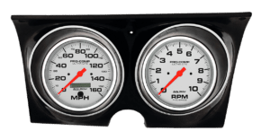 1967-1968 Camaro / Firebird Aluminum Adapter Panels w/ 5" Auto Meter Ultra-Lite Gauges