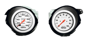 1968-1977 Corvette Adapter Rings w/ Auto Meter Phantom Gauges