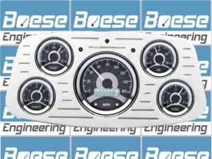 1933-1934 Ford Car Billet Aluminum Gauge Panel w/ Dakota Digital VHX-1050 Black Alloy Gauges