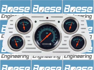 1933-1934 Ford Car Billet Aluminum 5 Gauge Panel w/ Classic Instruments Gauges