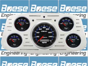 1933-1934 Ford Car Billet Aluminum Gauge Panel w/ Auto Meter Cobalt Gauges