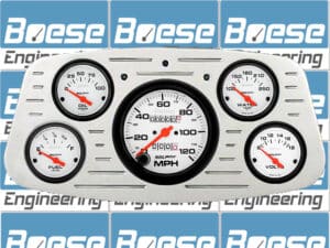 1933-1934 Ford Car Billet Aluminum Gauge Panel w/ Auto Meter Phantom Gauges