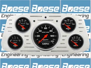 1933-1934 Ford Car Billet Aluminum Gauge Panel w/ Sport-Comp gauges