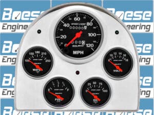1952-1953 Ford Car Billet Aluminum Gauge Panel w/ Sport-Comp gauges