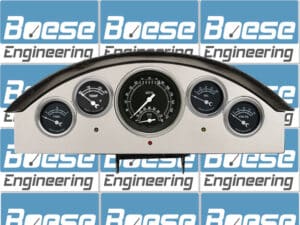 1957 Ford Fairlane Aluminum 5 Gauge Panel w/ Classic Instruments Gauges (Ultimate Speedometer)