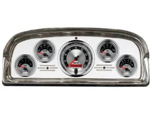 1959 Ford Galaxie / Fairlane Aluminum Dash Insert w Auto Meter American Muscle Gauges
