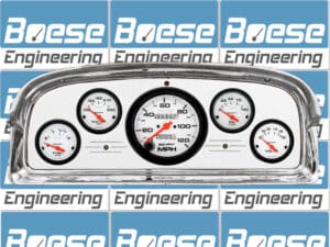 1959 Ford Galaxie / Fairlane Aluminum Gauge Panel w/ Auto Meter Phantom Gauges