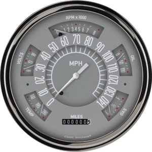 1949-1950 Ford Car Gray Direct Fit Package By Classic Instruments