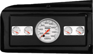 1939-1947 Dodge Truck Billet Aluminum Gauge Panel w/ Ultra-Lite Gauges