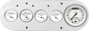 1954-1958 Dodge Truck Aluminum 5 Gauge Panel w/ Classic Instruments Gauges (Ultimate Speedometer)