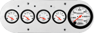 1954-1958 Dodge Truck Billet Aluminum Gauge Panel w/ Auto Meter Phantom gauges