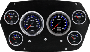 1959-1960 Dodge Truck Aluminum 6 Gauge Panel w/ Auto Meter Cobalt Gauges
