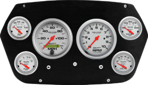 1959-1960 Dodge Truck Aluminum 6 Gauge Panel w/ Ultra-Lite gauges
