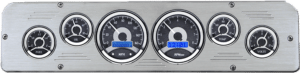 1969-1971 Dodge Truck Billet Aluminum Gauge Panel w/ Dakota Digital VHX Black Alloy Gauges