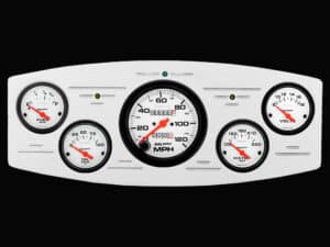 1933-1934 Dodge Car Billet Aluminum Gauge Panel w/ Auto Meter Phantom gauges