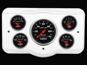 1936 Dodge Car Billet Aluminum Gauge Panel w/ Sport-Comp gauges