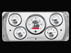 1937 Dodge Car Billet Aluminum 5 Gauge Panel w/ Auto Meter Prestige Series