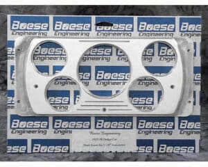 1937 Dodge Car 5 gauge Billet Aluminum Gauge Panels