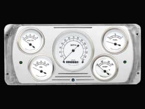 1937 Dodge Car Billet Aluminum 5 Gauge Panel w/ Classic Instruments Gauges