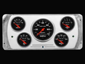 1937 Dodge Car Billet Aluminum Gauge Panel w/ Sport-Comp gauges