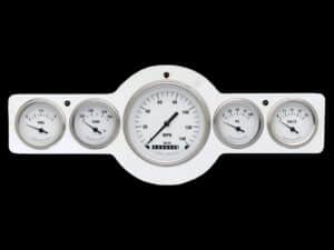 1941-1948 Pontiac Aluminum 5 Gauge Panel w/ Classic Instruments Gauges