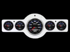 1941-1948 Pontiac Aluminum Gauge Panel w/ Auto Meter Cobalt Gauges