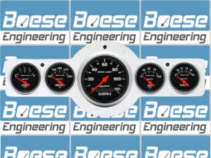 1941-1948 Pontiac Car Billet Aluminum Gauge Panel w/ Sport-Comp Gauges